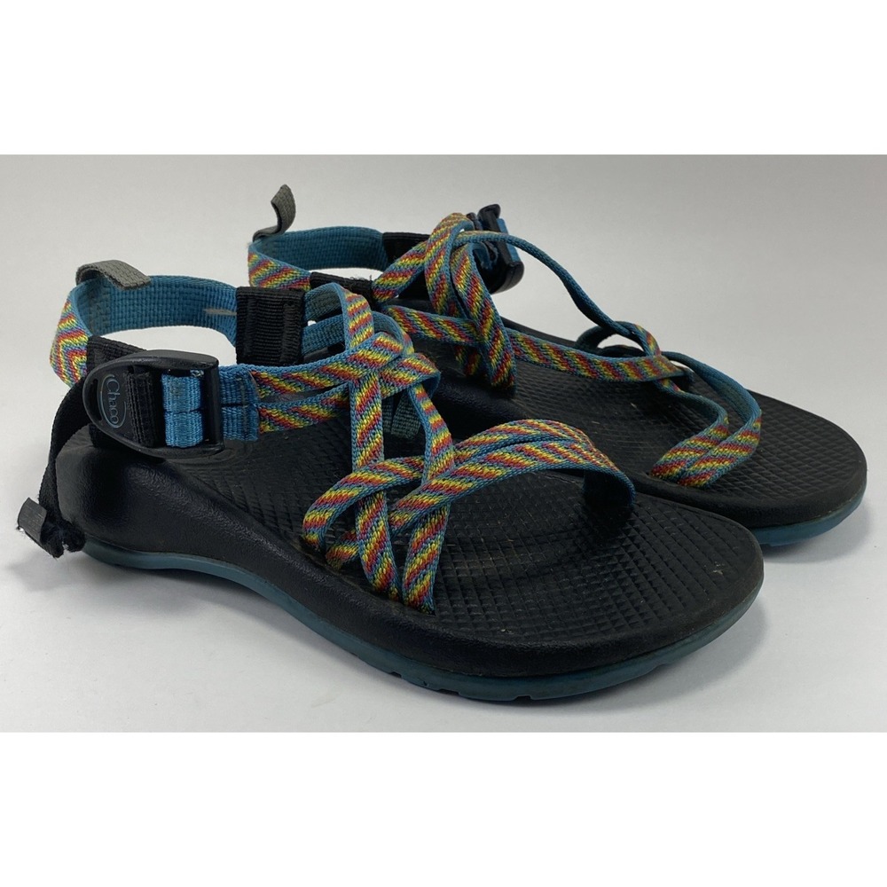 Chaco Girls Sandals 2   Ecotread ZX/1 Fiesta Rainbow Strappy Water Hiking Shoes